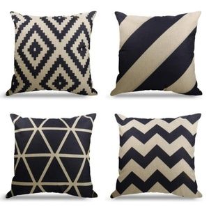 Geometric Pattern Throw Pillows Covers